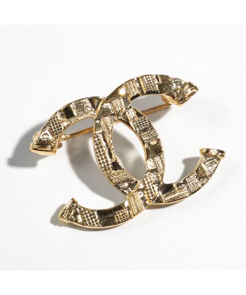 CHANEL ブローチ ABB103 B13473 ツイード柄 CCマーク(506835729 CHANEL ブローチ ABB103 B13473 ツイード柄 CCマーク(506835729