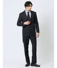 m.f.editorial/エムエフエディトリアル m.f.editorial ストレッチウォッシャブル レギュラーフィット 2ボタン2ピーススーツ ウィンドペン紺/506836559
