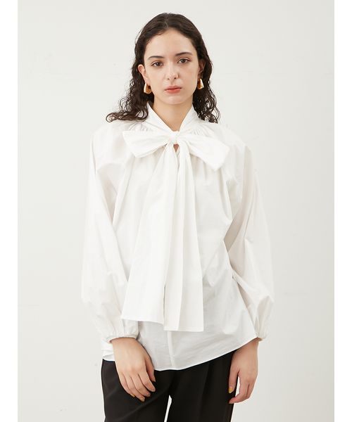 urban research 2WAYボウタイランダムプリーツブラウス未使用