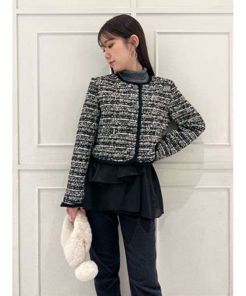 セール 50%OFF】ミックスツイードジャケット(506836699