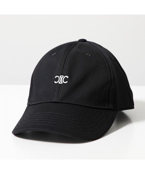 CELINE キャップ 黒 ブラック BLACK BASEBALL CAP IN COTTON - BLACK | CELINE