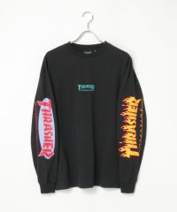 VENCE　EXCHANGE/THRASHER スラッシャー 袖プリントロンT/506639170