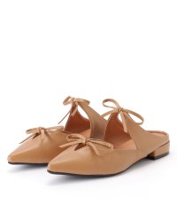 Lace Ladies/レースレディース Lace Ladies ポインテッド バックオープン ダブルリボン ミュール サンダル/506834461