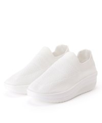 Lace Ladies/レースレディース Lace Ladies ソリッドカラー 厚底 メッシュ スリッポン シューズ/506834472