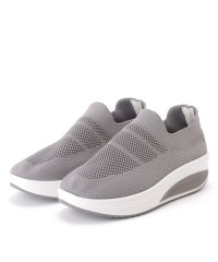 Lace Ladies/レースレディース Lace Ladies ソリッドカラー 厚底 メッシュ スリッポン シューズ/506834472