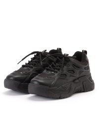 Lace Ladies/レースレディース Lace Ladies ソリッドカラー 厚底 レースアップ シューズ/506834481