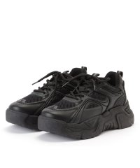 Lace Ladies/レースレディース Lace Ladies ソリッドカラー メッシュ ドッキング レースアップ アグリーシューズ/506834490