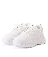 Lace Ladies/レースレディース Lace Ladies ソリッドカラー メッシュ ドッキング レースアップ アグリーシューズ/506834490