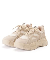 Lace Ladies/レースレディース Lace Ladies ソリッドカラー メッシュ ドッキング レースアップ アグリーシューズ/506834490