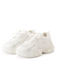 Lace Ladies/レースレディース Lace Ladies ソリッドカラー 厚底 メッシュ ダッド スニーカー/506834499