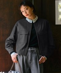 NIJYUSANKU/【杏さん着用/Oggi11月号掲載/セットアップ対応】TWマットクロス ブルゾン/506837345