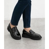 GLACIER/厚底コインローファー 靴 シューズ オフィス きれいめ ローファー 厚底 合皮 シンプル ベーシックカラー レディース/506837597