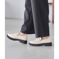 GLACIER/厚底コインローファー 靴 シューズ オフィス きれいめ ローファー 厚底 合皮 シンプル ベーシックカラー レディース/506837597