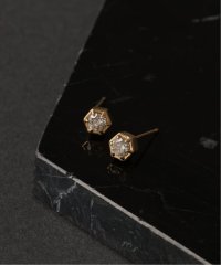 Lilas/0.18ct六角ダイヤピアス K18（両耳）/506838022