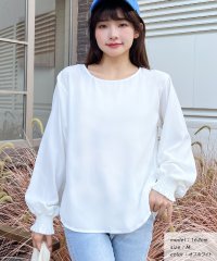 ad thie/アドティエ ad thie シャーリングスリーブ ジョーゼットブラウス/506839173
