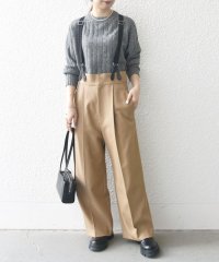 SHIPS any WOMEN/SHIPS any:〈洗濯機可能〉マニッシュ サスペンダー ワイド パンツ 24FW/506839365