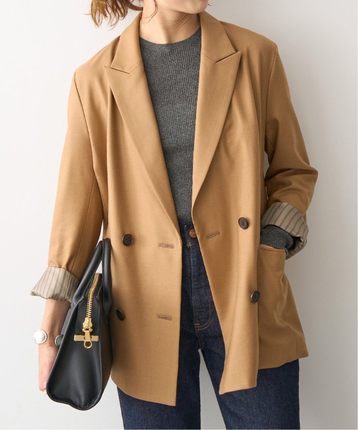 Spick & Span ネイビー ダブルブレストブレザー 36（Spick&Span