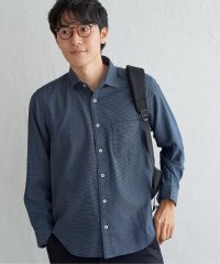 IKKA LOUNGE/デニムライクスイスカラーシャツ/506030263