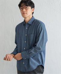IKKA LOUNGE/デニムライクスイスカラーシャツ/506030263