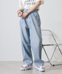 atONE/アットワン atONE 箔加工デニムカーブパンツ/506834357