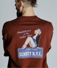 Schott/CREW SWEAT PINUP GIRL/クルースウェットピンナップガール/506839959