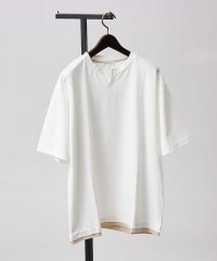 ABAHOUSE/【キーネック】クリアポンチ フェイクレイヤード Tシャツ/506840340