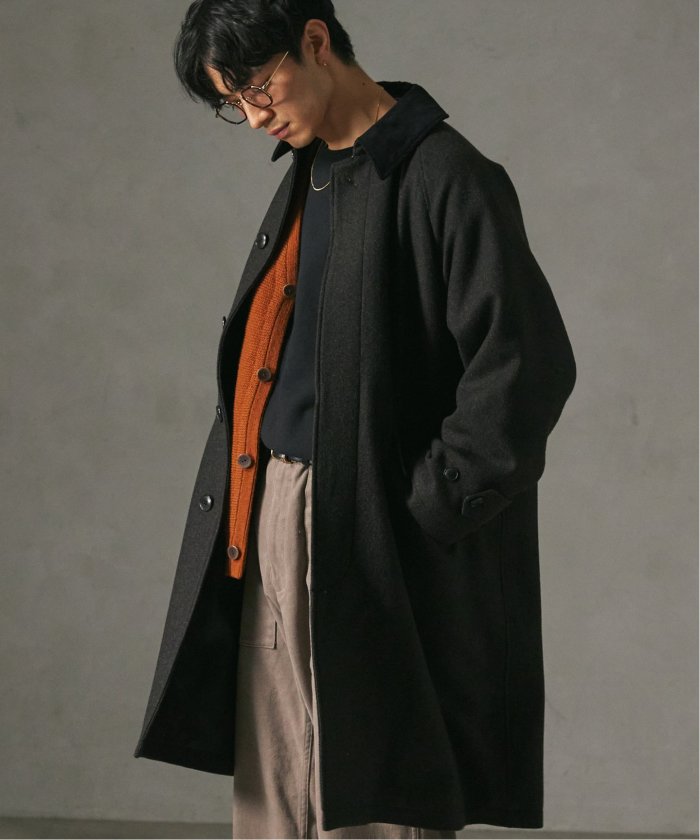 セール】HIGH LAND WOOL オーバーサイズバルマカーンコート セール】HIGH LAND WOOL オーバーサイズバルマカーンコート