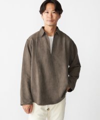 SHIPS MEN/BENCH MARKING SHIRT: スキッパー ポリエステル フェイクスエード シャツ/506840938