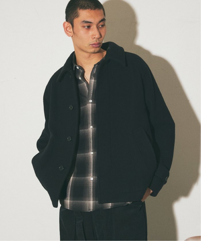 セール 30%OFF】S140 ウールモッサ ショートマックブルゾン セール 30%OFF】S140 ウールモッサ ショートマックブルゾン