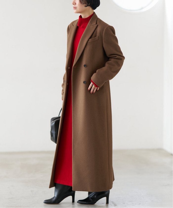 CROMBIE ダブルブレスト チェスターコート 38 CROMBIE ダブルブレスト チェスターコート 38（WEB限定00サイズ