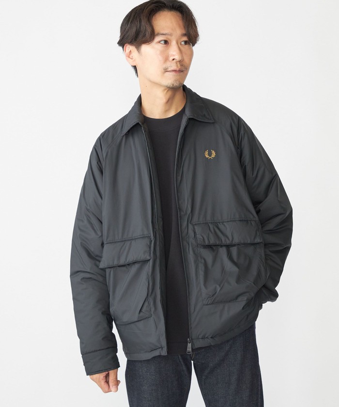 FRED PERRY ジップブルゾン セール】【SHIPS別注】FRED PERRY: 中綿 ジップ シャツブルゾン
