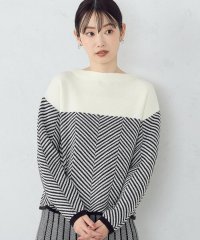 COMME CA ISM /ヘリンボーン柄ニット / セットアップ対応/506752358