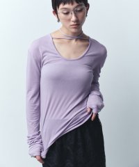  ＣＯＤＥ　Ａ/front ribbon jersey tops/506831742