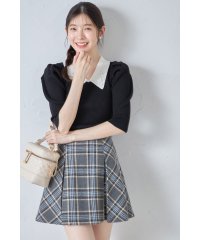 tocco closet/トッコクローゼット tocco closet インナーパンツ付きチェックミニスカート※紺野彩夏さん着用/506834336