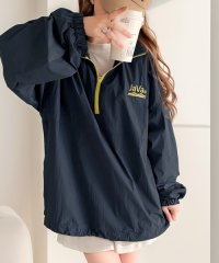 Classical Elf/クラシカルエルフ Classical Elf 《JaVa ジャバコラボ》レトロで小粋な配色。胸刺繍入り配色ナイロンハーフジップ/506837832