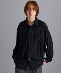 JUNRed/ウォッシュドレーヨンボックスシャツ/506842056