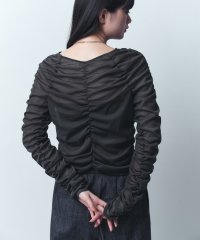  ＣＯＤＥ　Ａ/コードエー CODE A CODE A｜sheer gathered jersey top/506842407