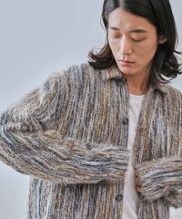 JUNRed/ストライプシャギーシャツ/506842420