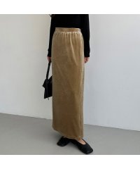 callautia/カラウティア callautia callautia ベロアロングIラインスカート/506842579