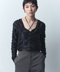  ＣＯＤＥ　Ａ/gathered shiny blouse/506842850