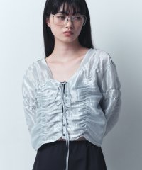  ＣＯＤＥ　Ａ/コードエー CODE A CODE A｜gathered shiny blouse/506842850