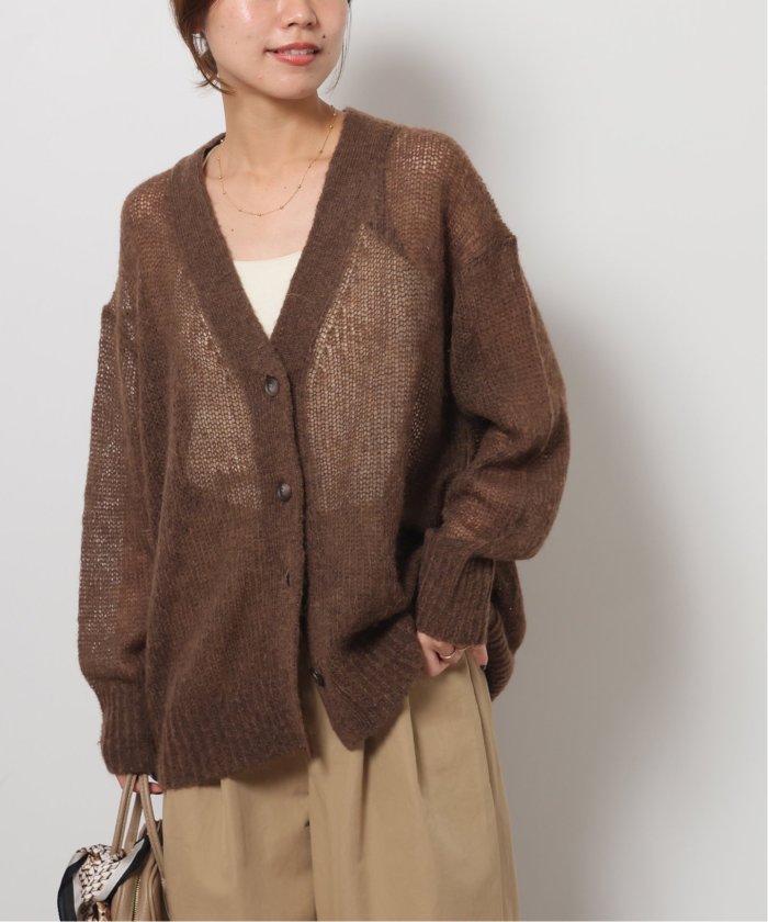 JOURNAL STANDARD relume - JOURNAL STANDARD relume: ベージュ モヘヤカーディガン JOURNAL こき使わ STANDARD relume モヘヤミックスVカーディガン