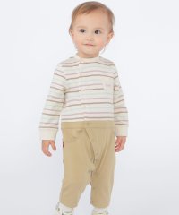 SHIPS KIDS/SHIPS KIDS:70～80cm / オーガニック コットン ボーダー ロンパース/506843810
