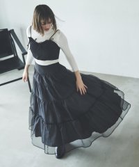 AND COUTURE/オーガンジーシアーティアードスカート/506841502