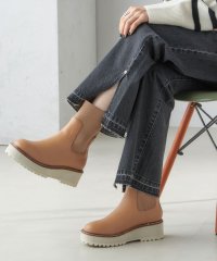 SHIPS WOMEN/【WEB限定】厚底 ニット ブーツ/506844944