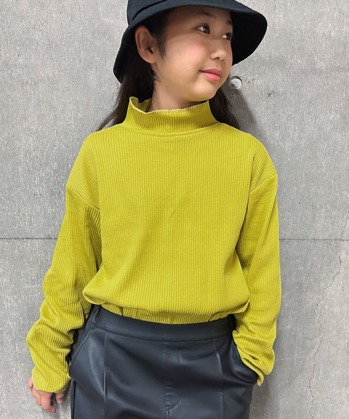 チャオパニックティピー　イエローハイネックロングコート チャオパニックティピーイエローハイネックロングコート