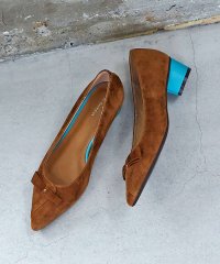 Au BANNISTER/リボンモチーフローヒールパンプス/506845200