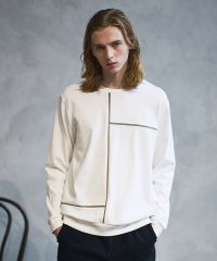 5351POURLESHOMMES/コンポジションライン 長袖Tシャツ/506845352