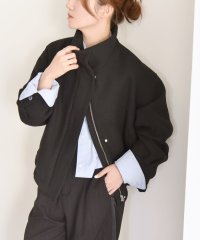 quaranciel/quaranciel: メルトン スタンドカラー ジップ ブルゾン コート/506845379