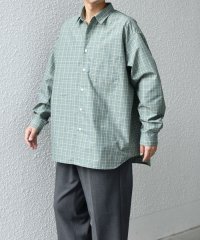 SHIPS any MEN/SHIPS any: オーバーサイズ レギュラー チェック シャツ◇/506845836